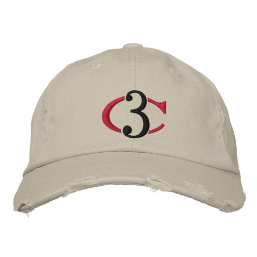 Logo C3 - Chino détendu Casquette réglable (Devant)