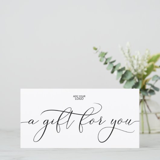 Logo-cadeaubon (Staand voorkant)