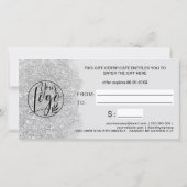 logo cadeaubon voor zilverglitter (Achterkant)