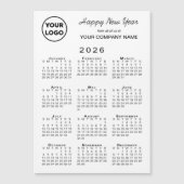 Logo Calendrier 2026 Carte magnétique de vacances  (Devant)