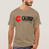 logo Caliber Comics tan t-shirt (Devant)
