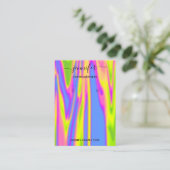 Logo Carte bijoux artisanale Holographique moderne (Debout devant)