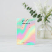 Logo Carte bijoux artisanale Mention holographique (Debout devant)