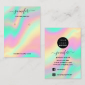 Logo Carte bijoux artisanale Mention holographique (Devant / Derrière)