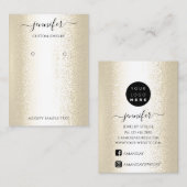 Logo Carte bijoux artisanale Sepia Gold (Devant / Derrière)