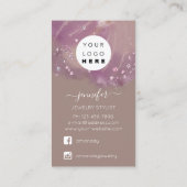 Logo Carte Bijoux Personnalisée Cristaux Sociales  (Dos)