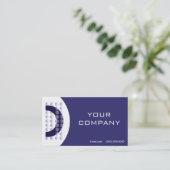 Logo Carte de visite bleu clair (Debout devant)