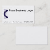 Logo Carte de visite bleu clair (Devant / Derrière)