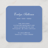 Logo carte de visite de coquillage bleu (Dos)