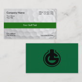 Logo Carte de visite de golf Retour (Devant / Derrière)