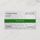 Logo Carte de visite de golf Retour (Devant)