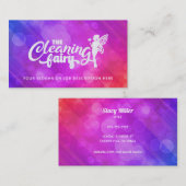 Logo Carte de visite de nettoyage de maison person (Devant / Derrière)