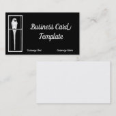 Logo Carte de visite de perroquets blancs (Devant / Derrière)