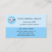 Logo Carte de visite de rendez-vous pour dentistes (Devant)