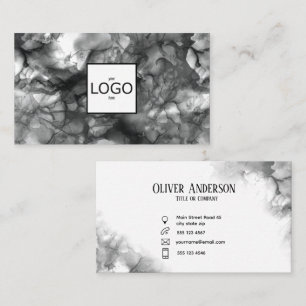 Logo Carte de visite d'encre noire