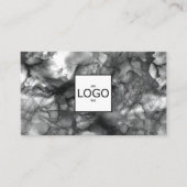 Logo Carte de visite d'encre noire (Devant)