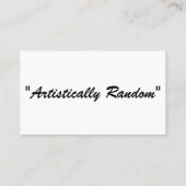 Logo carte de visite imprimé (Dos)