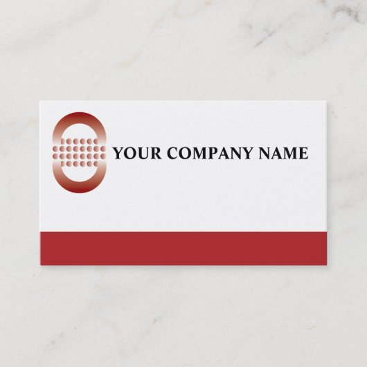 Logo Carte de visite simple rouge (Devant)