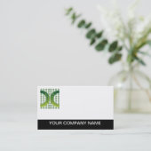 Logo Carte de visite vert clair (Debout devant)