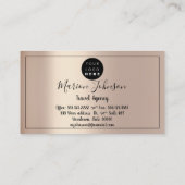 Logo Carte du monde Carte du globe Agence de Voyag (Dos)