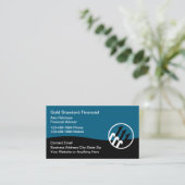 Logo Cartes de visite Classy Financial Advisor (Debout devant)