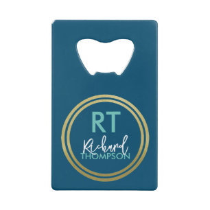 Logo Cercle Monogramme Bleu