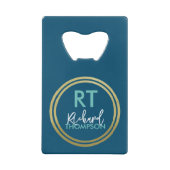 Logo Cercle Monogramme Bleu (Dos)