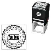 Logo “Certificaat van Echtheid” #6 Naam URL Zelfinktende Stempel (In situ)