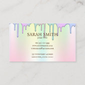 Logo Chef boulangerie, Carte de visite mignon (Dos)