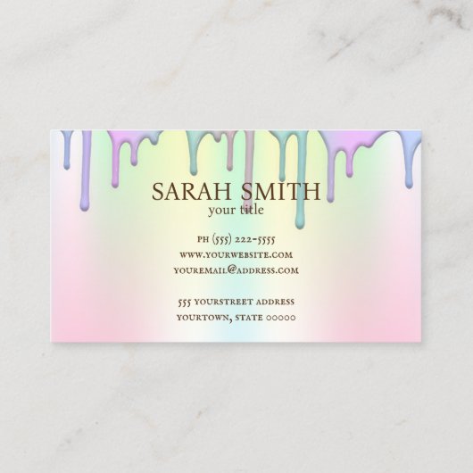 Logo Chef boulangerie, Carte de visite mignon (Dos)