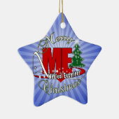 LOGO CHRISTMAS ME MEDISCHE EXAMINER KERAMISCH ORNAMENT (Rechts)