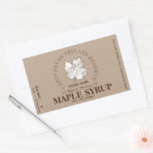 Logo circulaire Étiquette de sirop d'érable (lot e (Enveloppe)