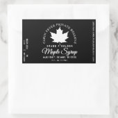 Logo circulaire Étiquette de sirop d'érable (lot e (Sac)