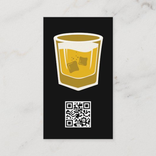 Logo Cocktail Drink / Carte de visite de code barr (Devant)
