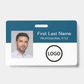 Logo Code barre de badge de l'ID employé personnal (Avant)