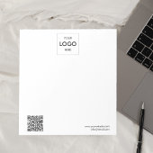 Logo Code QR Bloc-notes simple