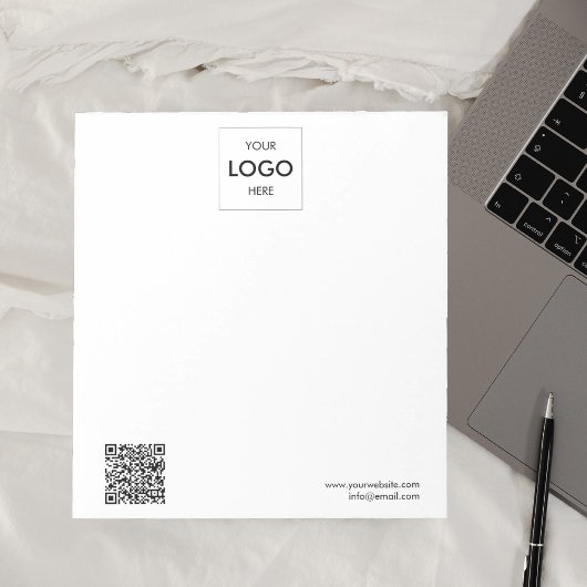 Logo Code QR Bloc-notes simple