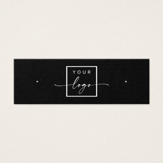 Logo code QR noir boîte d'oreille d'affichage (Devant)