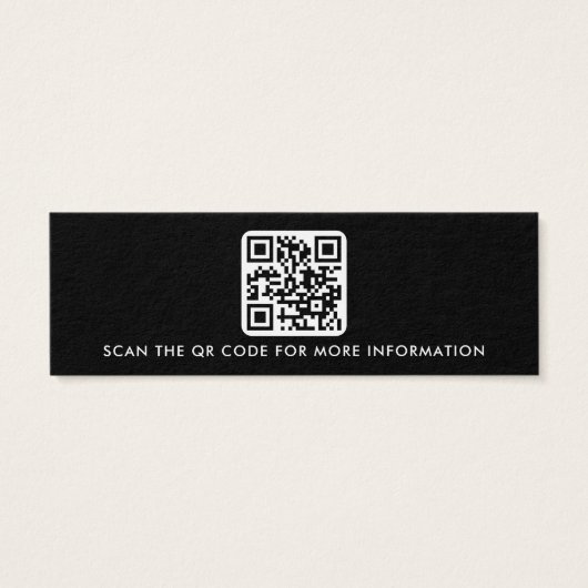 Logo code QR noir boîte d'oreille d'affichage (Dos)