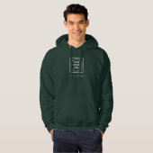 Logo Code QR Sweat à capuche vert pour l'équipe (Devant entier)