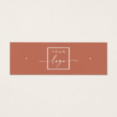 Logo code QR terre cuite étalon d'oreille carte d' (Devant)