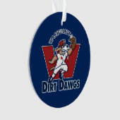Logo collégial d'équipe de baseball de Dawgs de (devant)