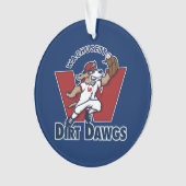 Logo collégial d'équipe de baseball de Dawgs de (devant)