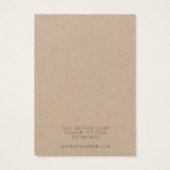 Logo Collier de bijoux simple Kraft Display Card (Dos)