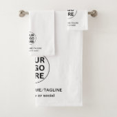 Logo commercial de marque promotionnelle et texte  (En situation)