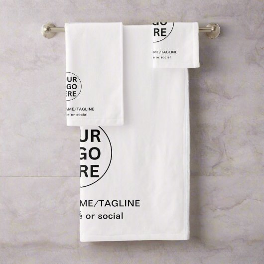 Logo commercial de marque promotionnelle et texte 