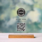 Logo commercial de QR Code sans contact (Neutre)