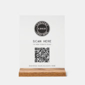 Logo commercial de QR Code sans contact (Recto)
