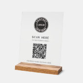 Logo commercial de QR Code sans contact (Angle)