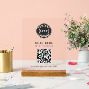 Logo commercial de QR Code sans contact